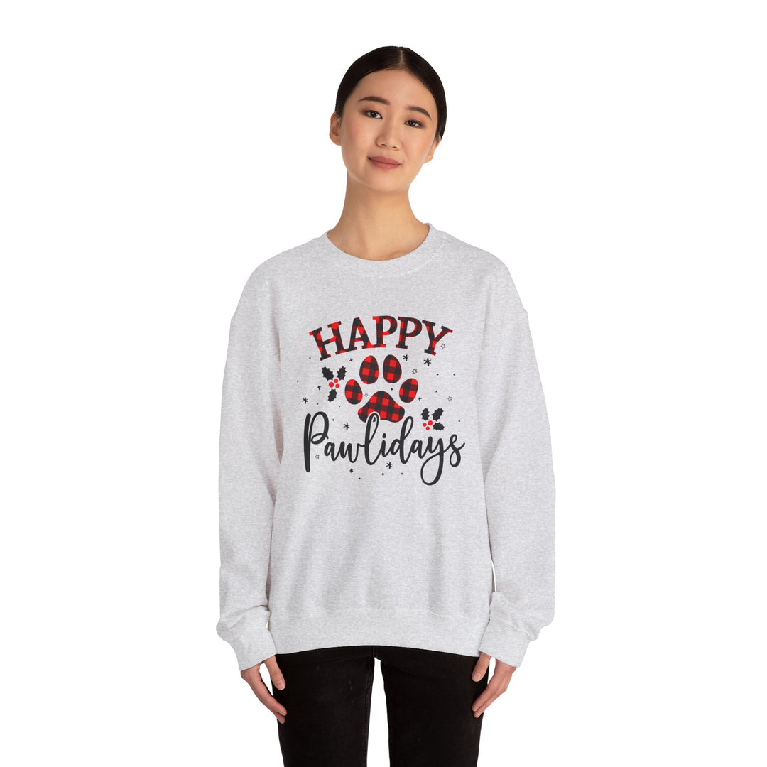 Happy Pawlidays Unisex Crewneck Sweatshirt