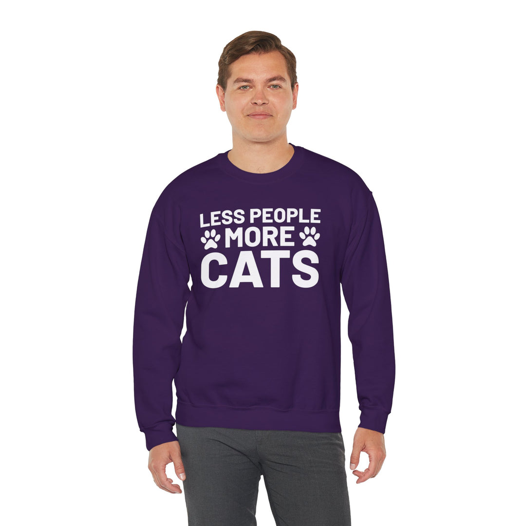 Less People More Cats Crewneck Sweatshirt