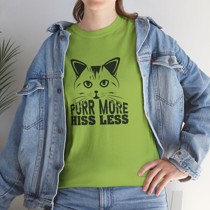 Purr More Hiss Less Cotton Tee