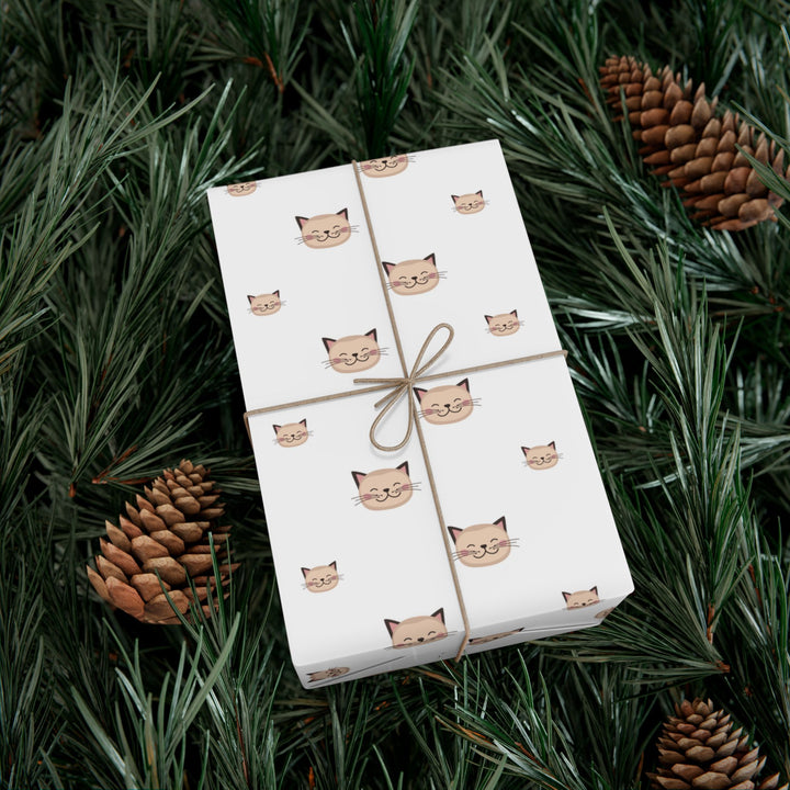 Happy Tabby Cat Gift Wrap