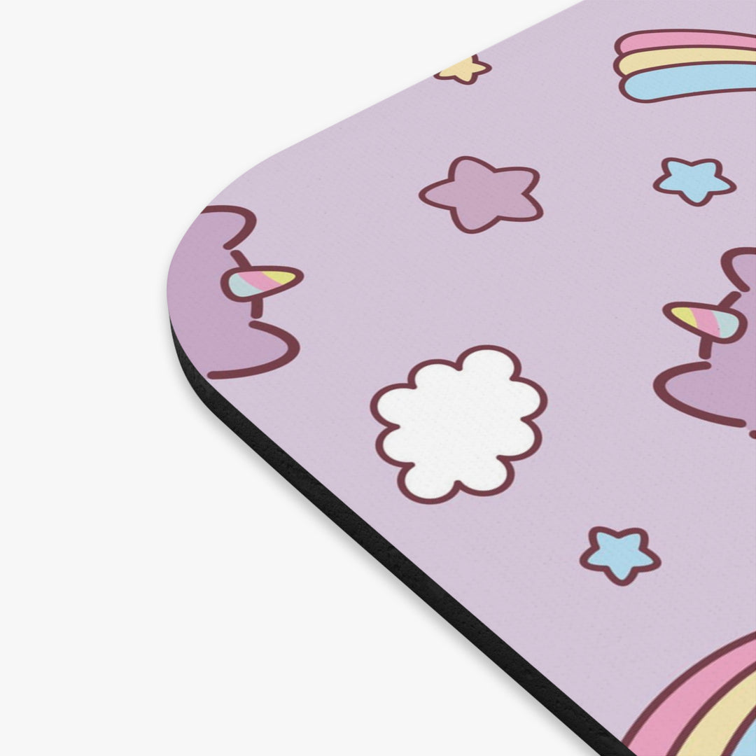 Purple Cats and Rainbows Mouse Pad