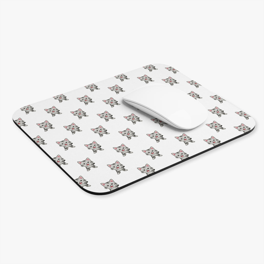 Gray Tabby Cat Mouse Pad