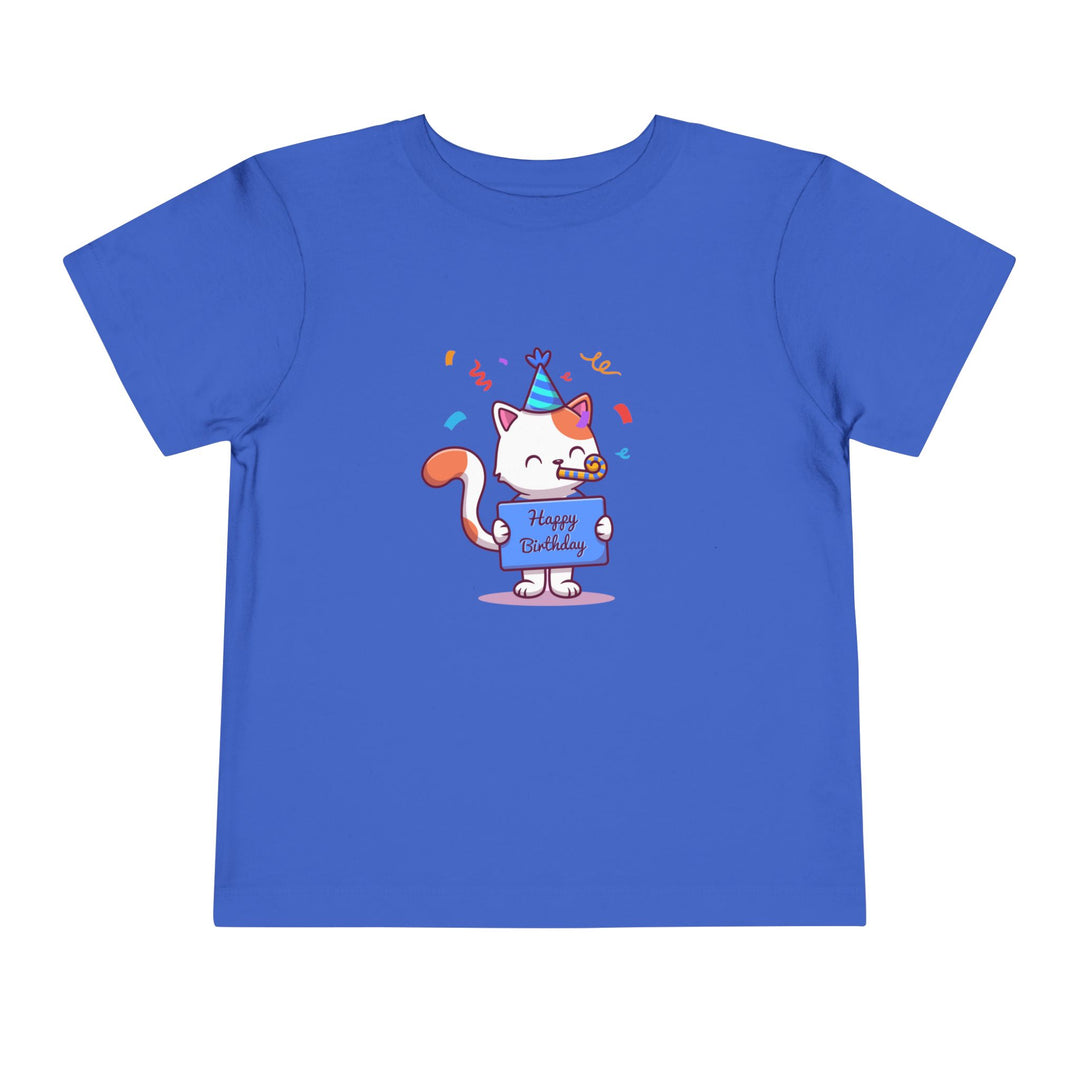Birthday Celebration Cat Toddler Tee
