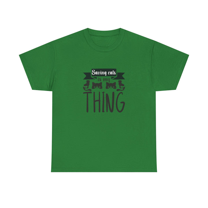 Saving Cats Is My Thing Cotton Tee