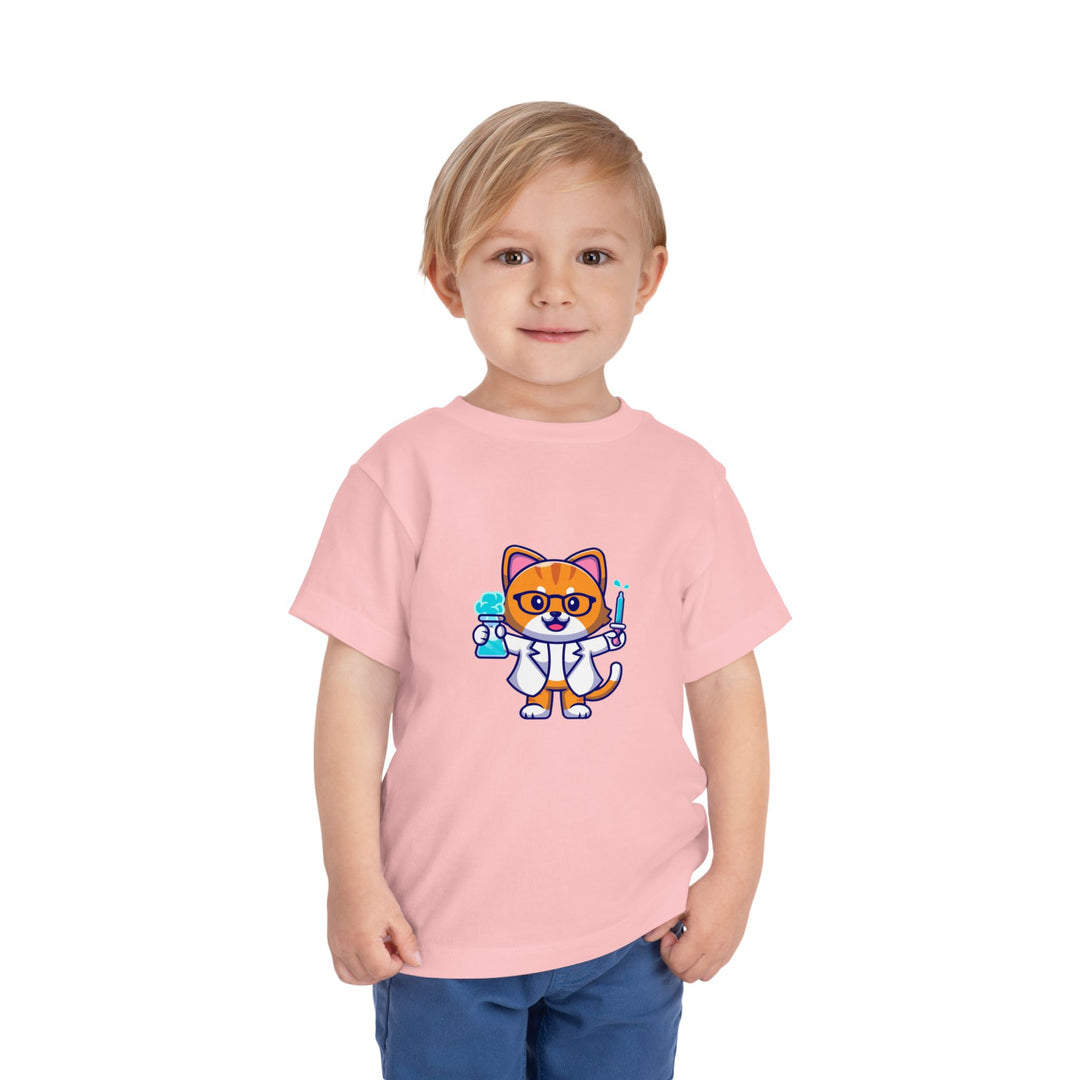 Scientist Kitty Toddler Tee