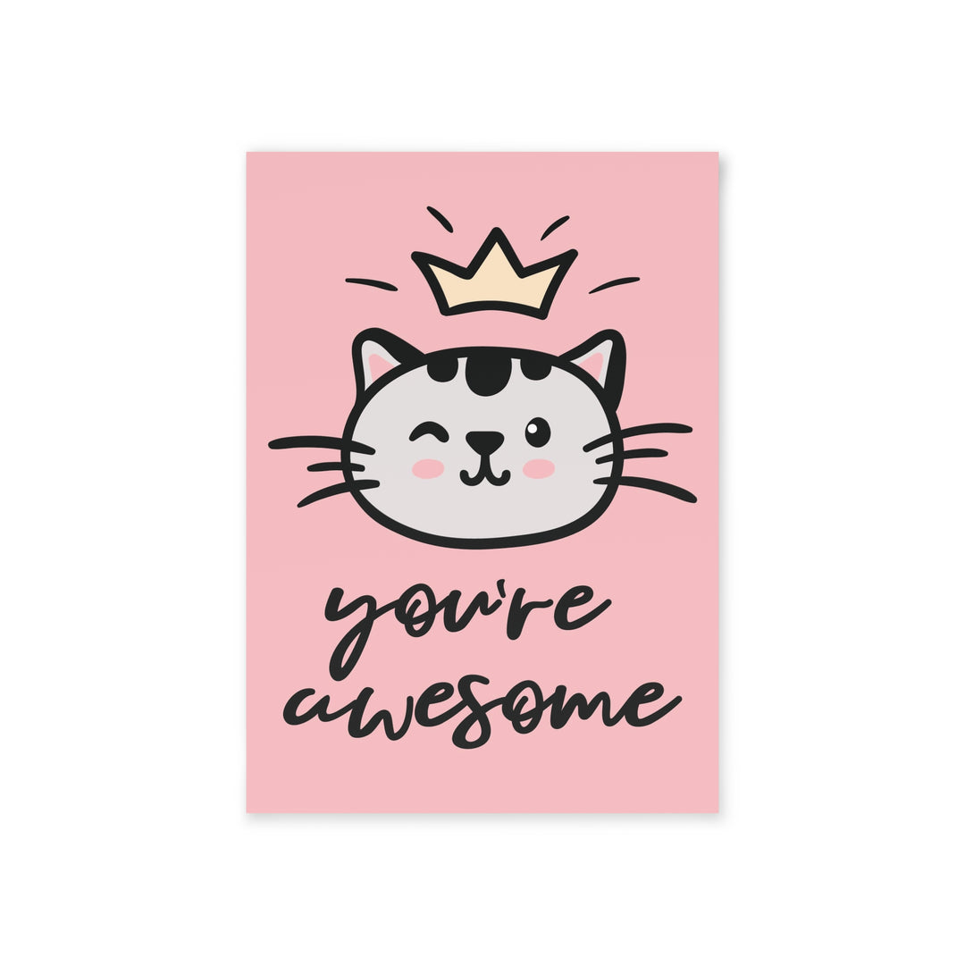 Awesome Kitty Greeting Card