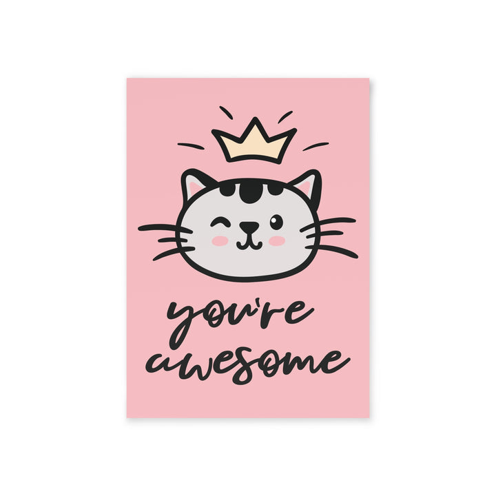 Awesome Kitty Greeting Card