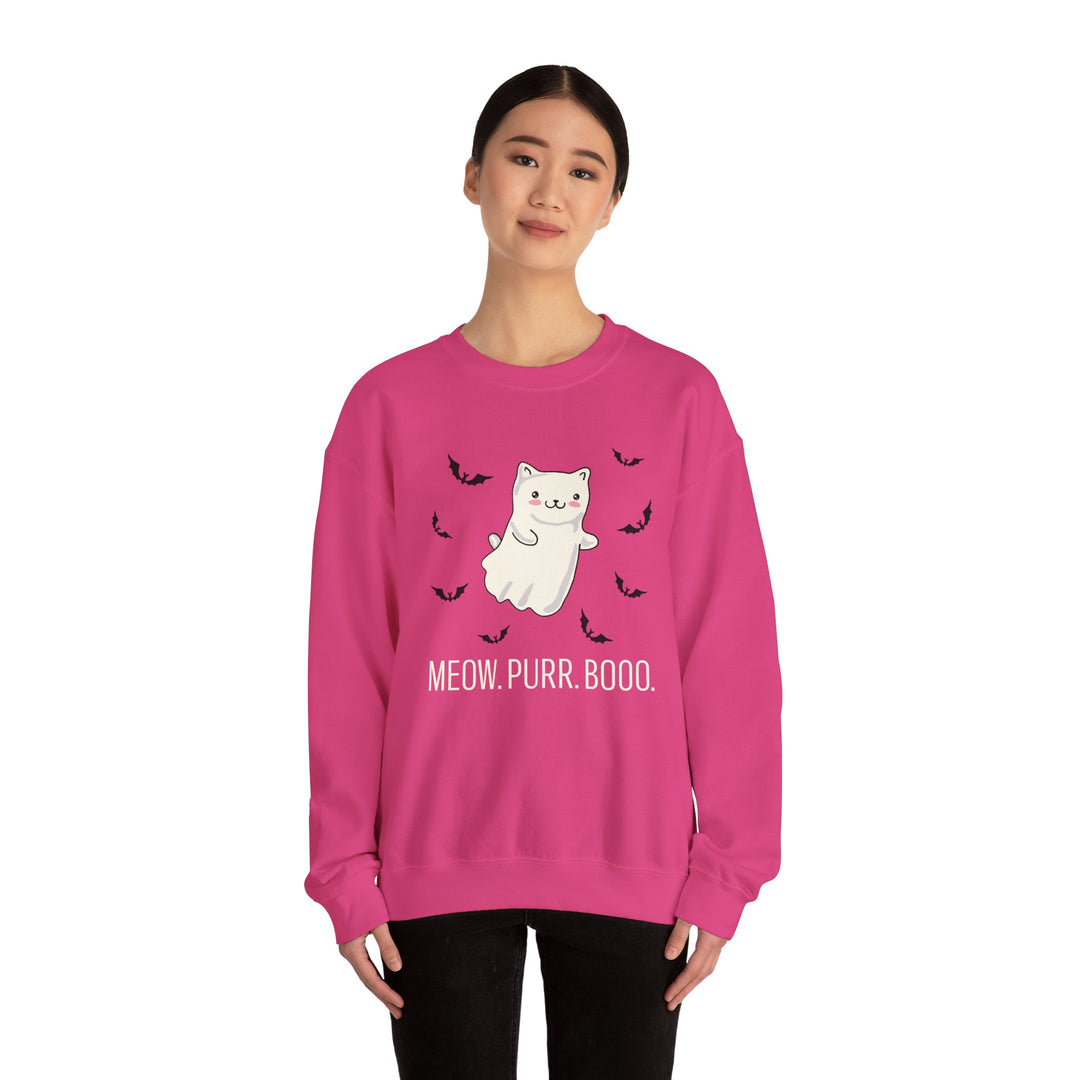 Meow. Purr. Boo. Unisex Crewneck Sweatshirt
