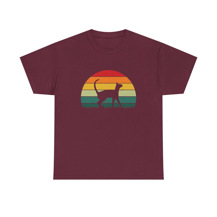 Sunset Cat Cotton Tee