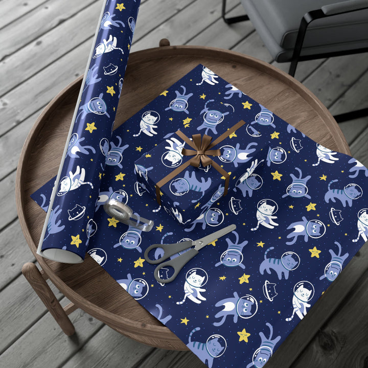 Cats in Space Gift Wrap
