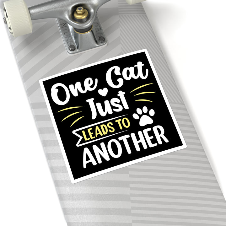 One Cat Just Leads to Another Sticker