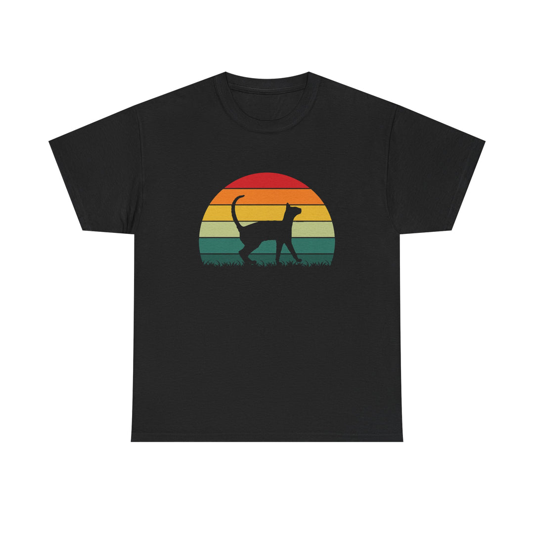 Sunset Cat Cotton Tee