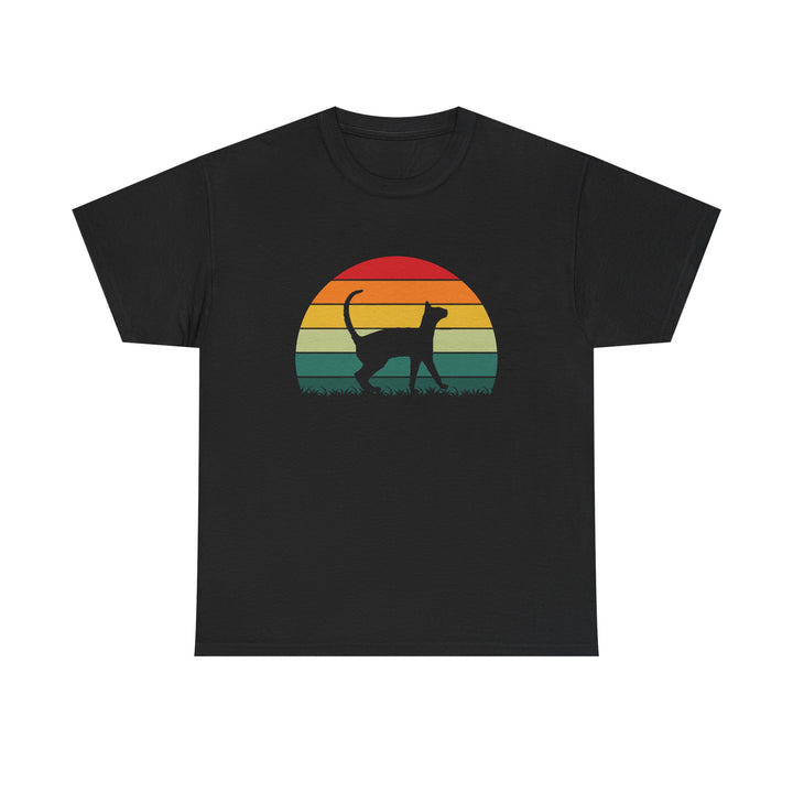 Sunset Cat Cotton Tee