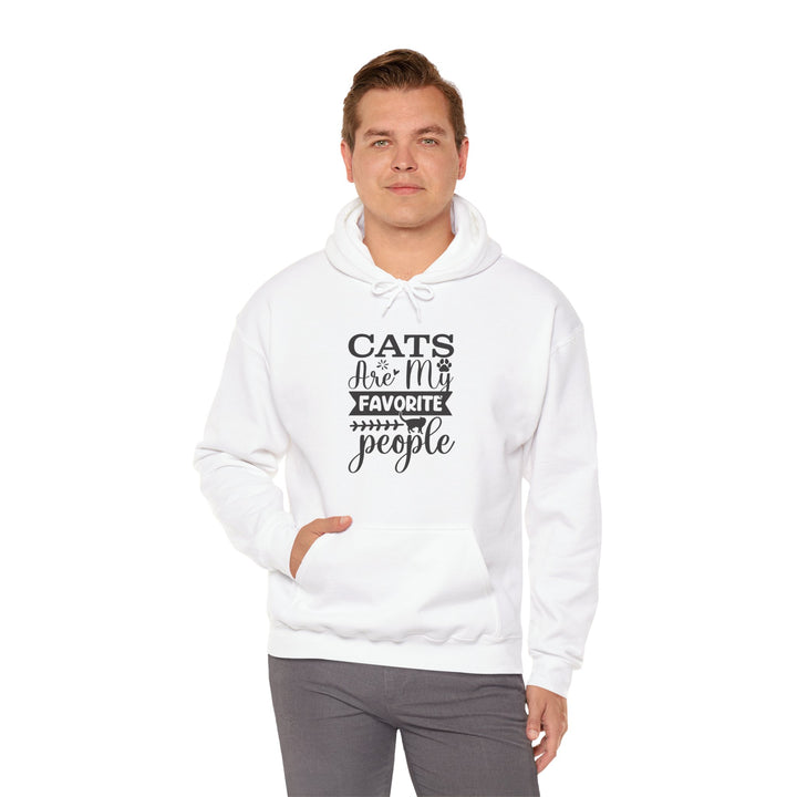 Cats Are My Favorite People Hooded Sweatshirt
