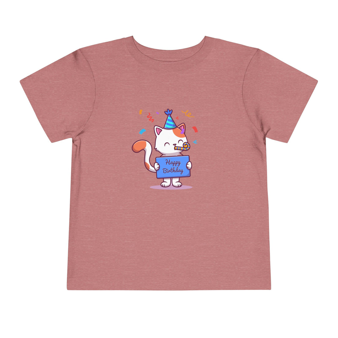 Birthday Celebration Cat Toddler Tee