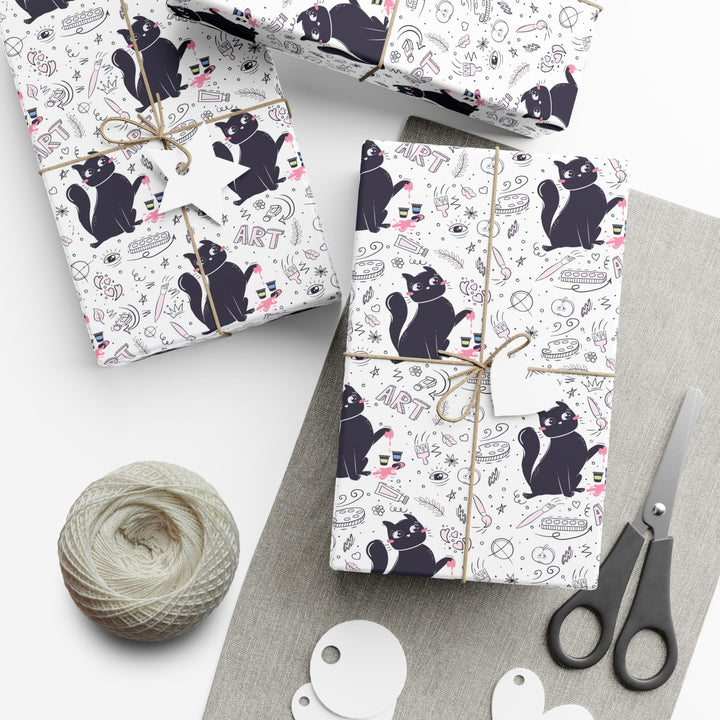 Art History Cat Gift Wrap