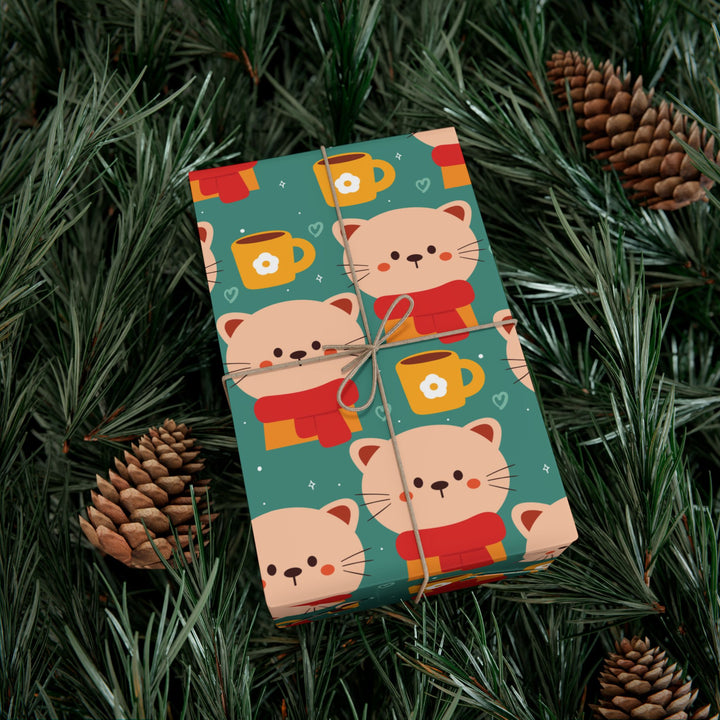 Cats in Scarves Gift Wrap