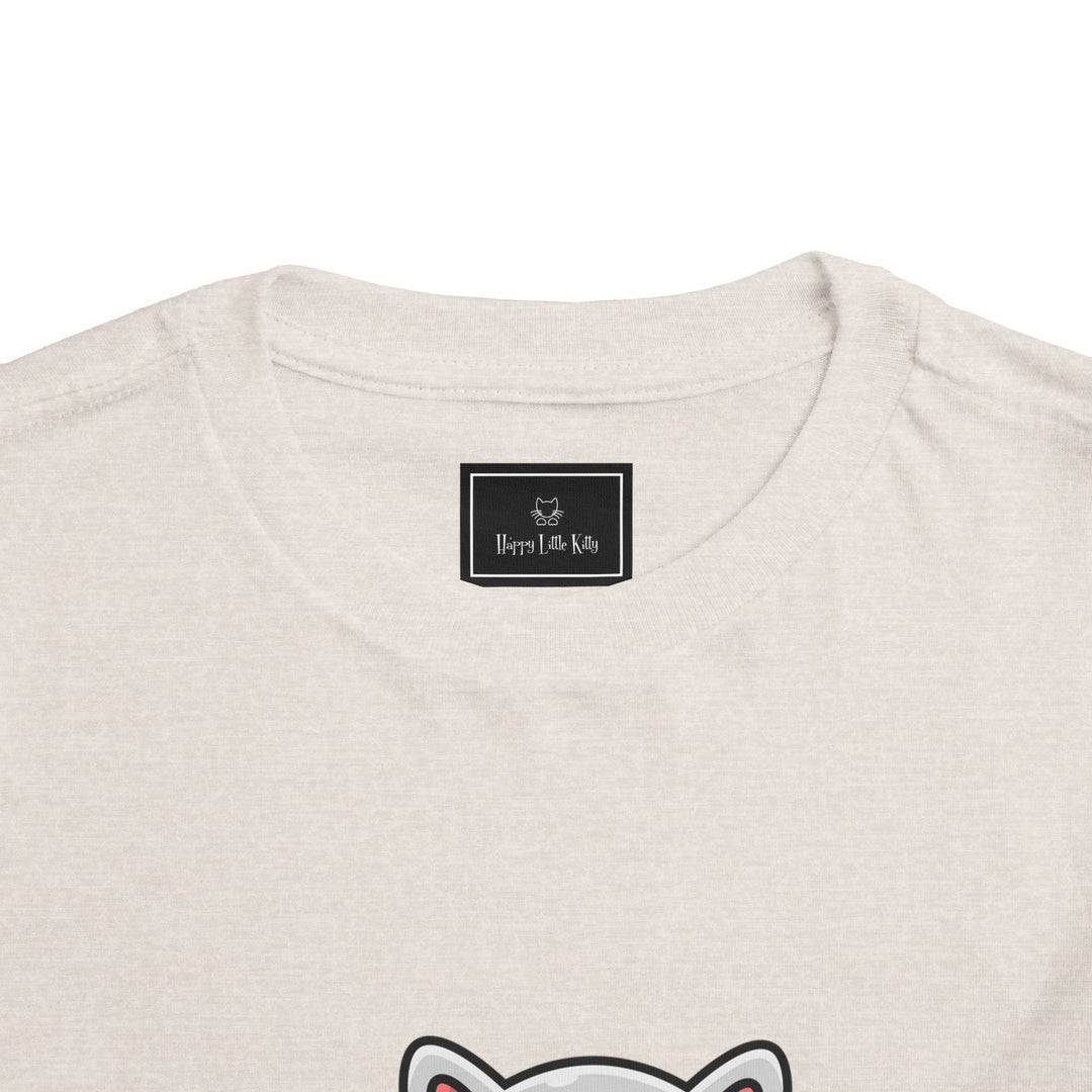 Cat Eating A Fish Toddler Tee