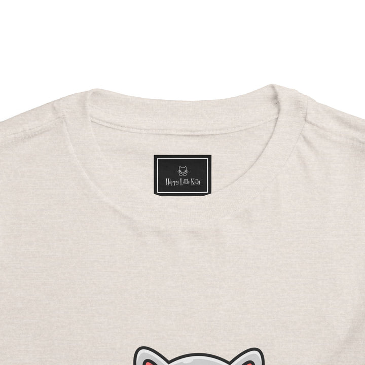 Cat Eating A Fish Toddler Tee