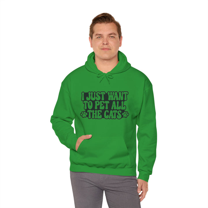 Pet All The Cats Hooded Sweatshirt