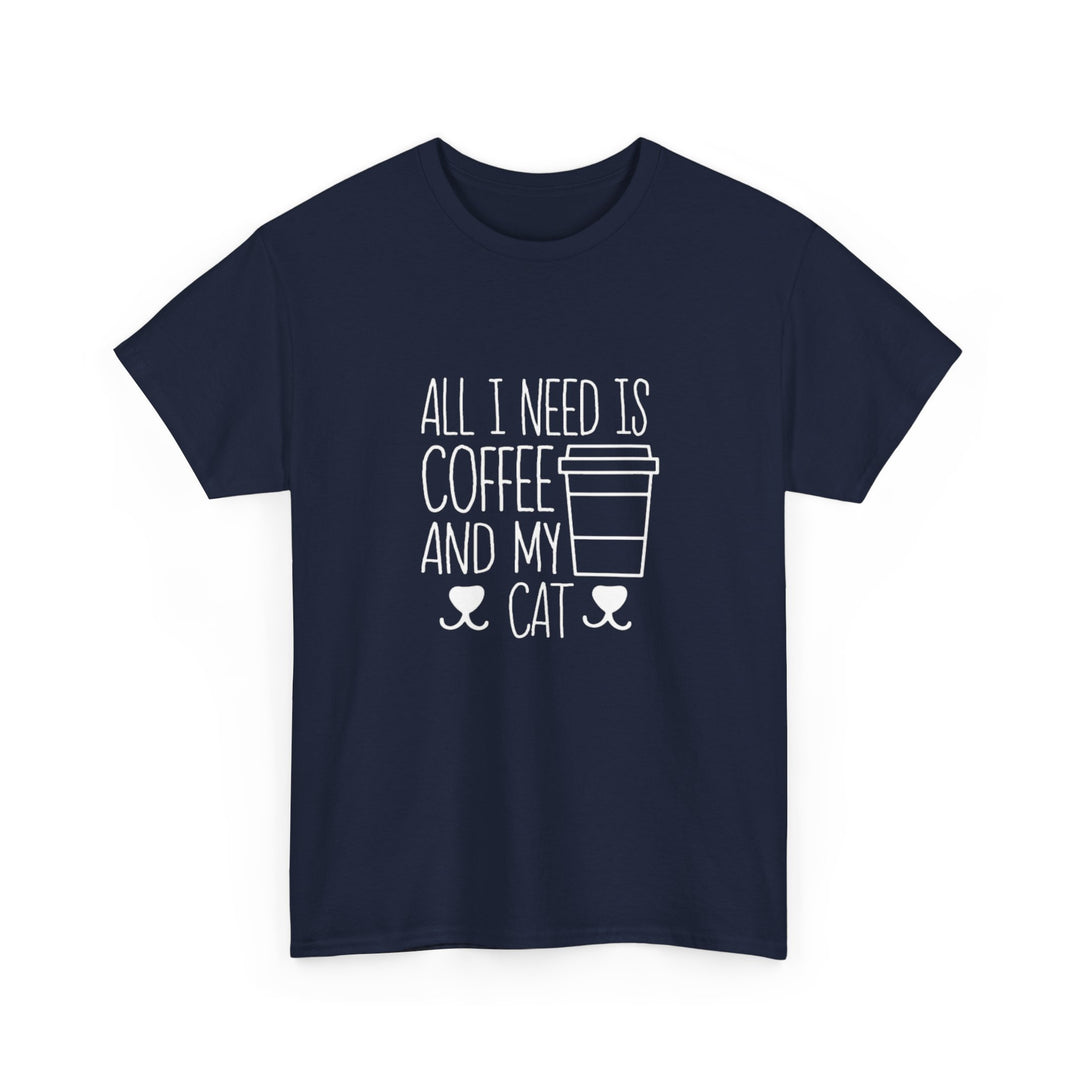 Coffee and My Cat Cotton Tee