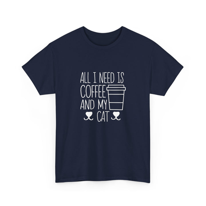 Coffee and My Cat Cotton Tee