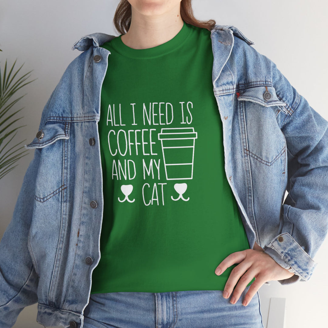 Coffee and My Cat Cotton Tee