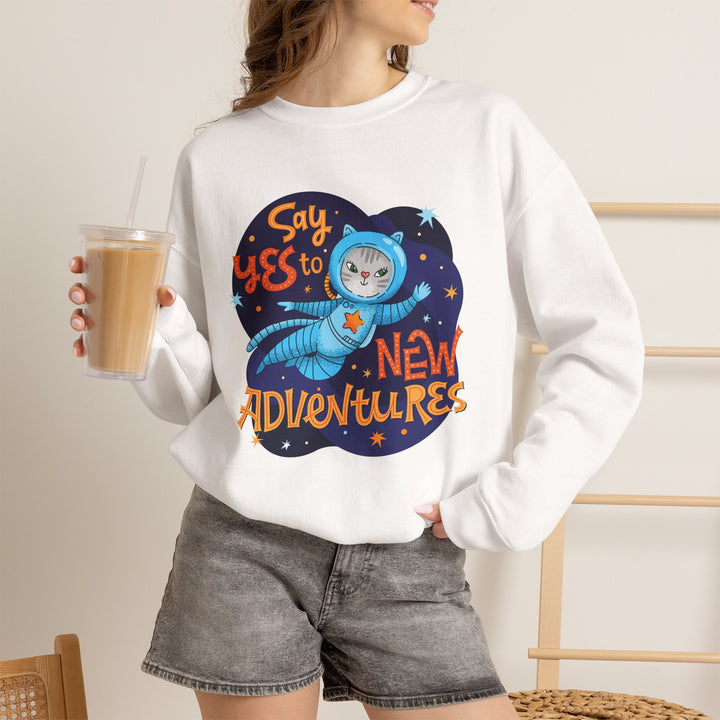 Adventure Kitty Crewneck Sweatshirt