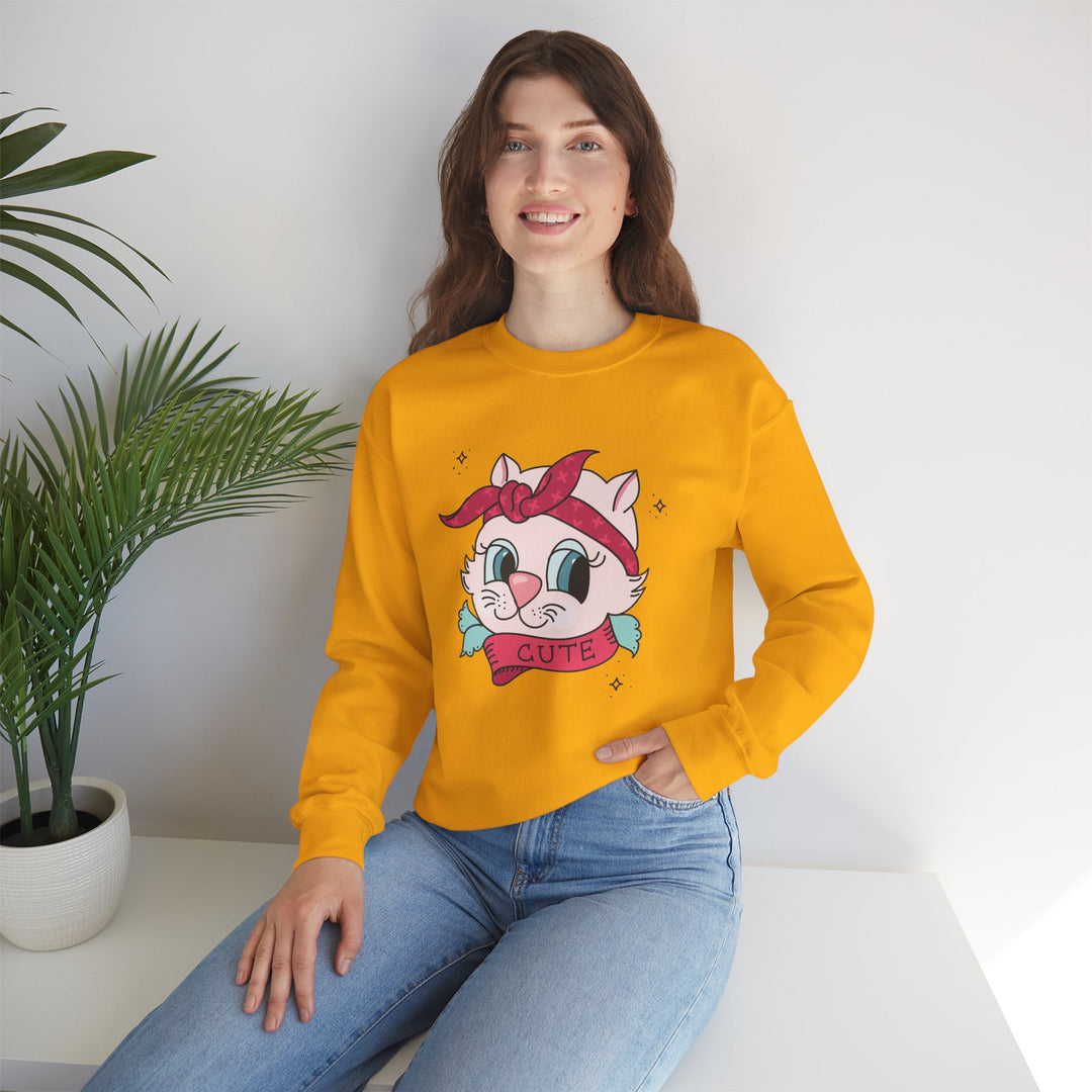 Tattoo Cat Crewneck Sweatshirt