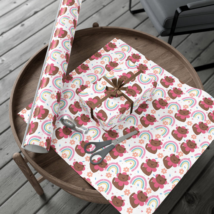 Flower Cat Gift Wrap