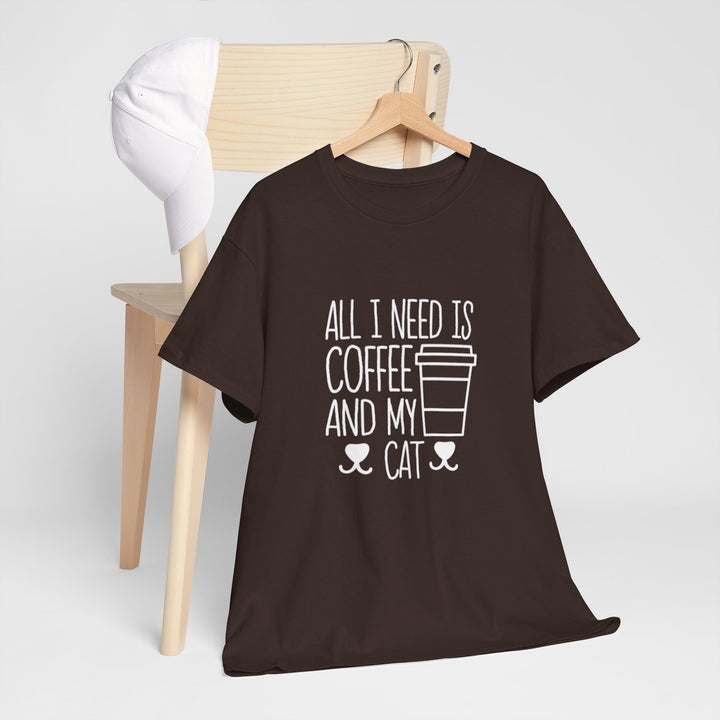 Coffee and My Cat Cotton Tee