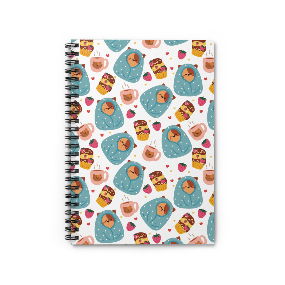 Blanket Cat Spiral Notebook