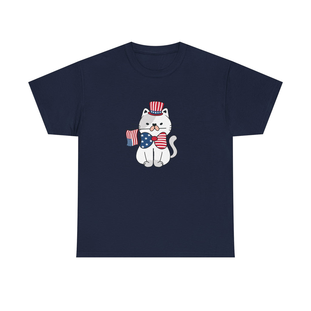 Patriotic Cat Cotton Tee