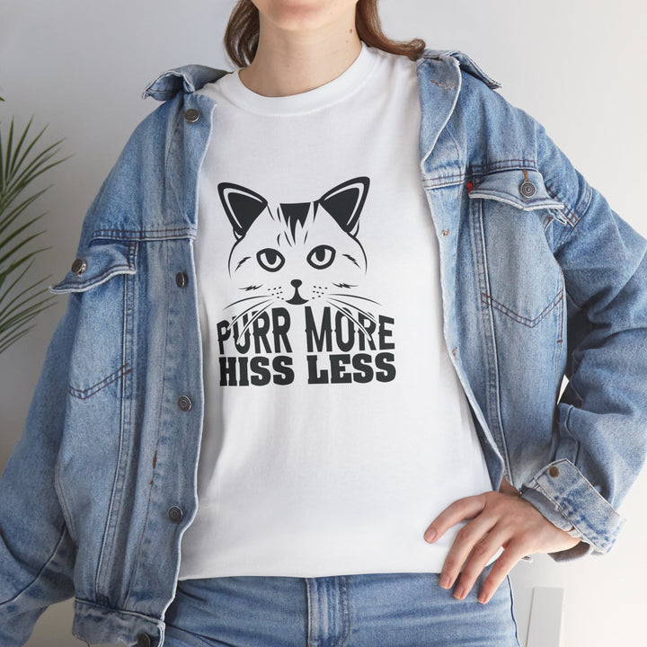 Purr More Hiss Less Cotton Tee