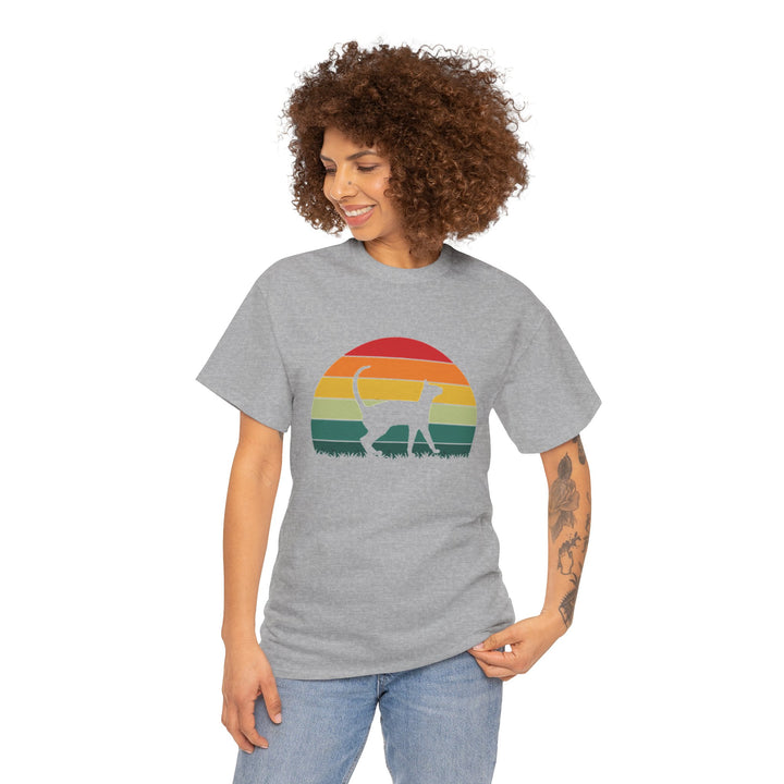 Sunset Cat Cotton Tee
