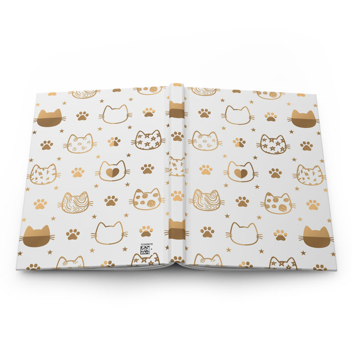 Golden Cat Hardcover Journal
