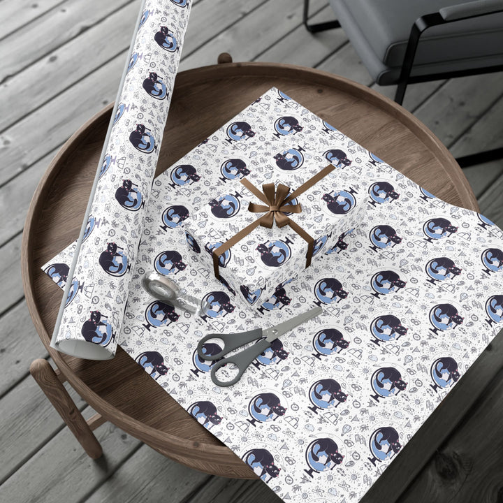 Geography Cat Gift Wrap