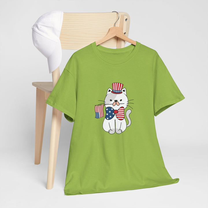 Patriotic Cat Cotton Tee