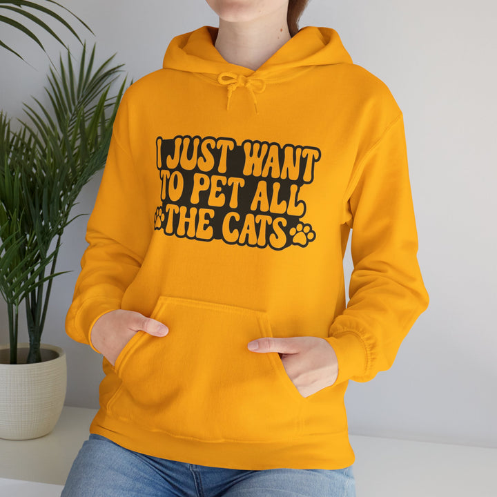Pet All The Cats Hooded Sweatshirt