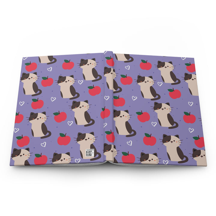 Cats and Apples Hardcover Journal