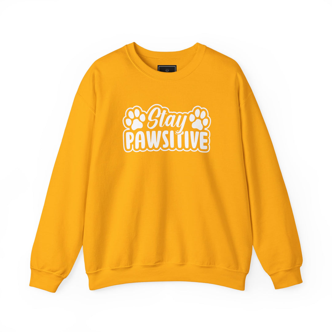 Stay Pawsitive Unisex Crewneck Sweatshirt