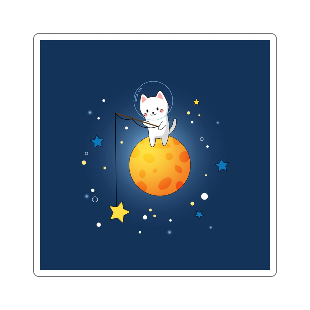 Starcatcher Cat Square Sticker