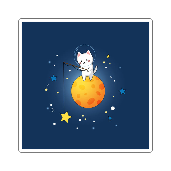 Starcatcher Cat Square Sticker