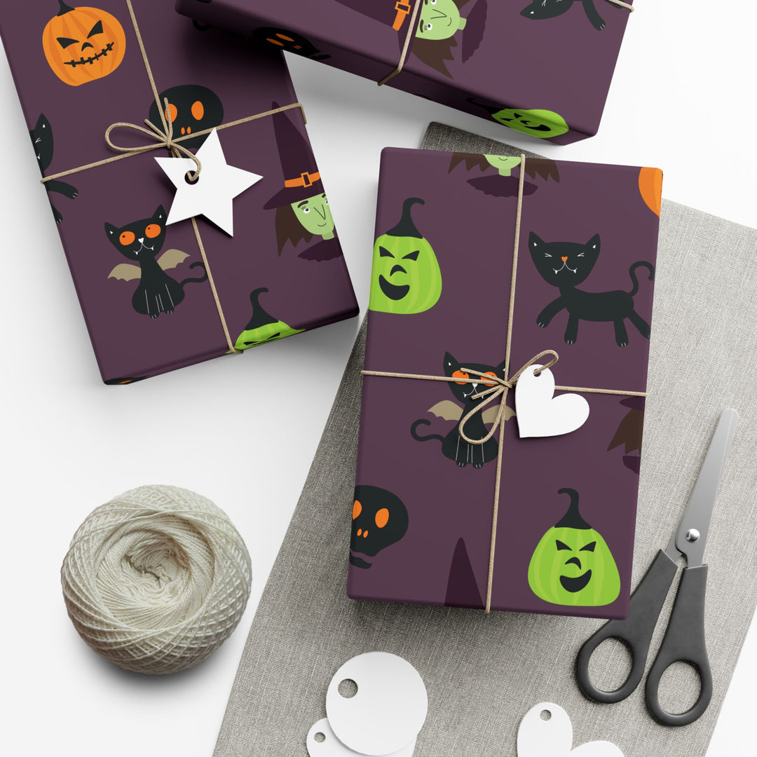 Spooky Black Cat Gift Wrap