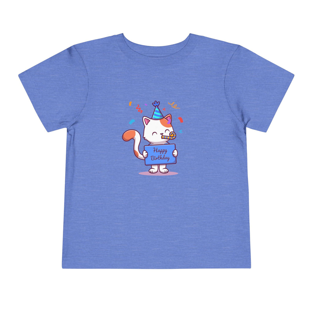 Birthday Celebration Cat Toddler Tee