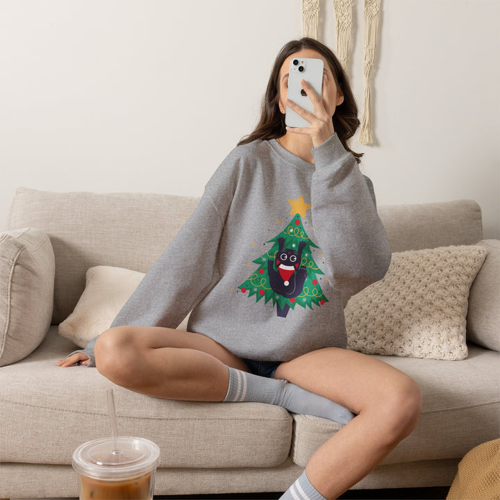 Tree Climbing Kitty Crewneck Sweatshirt