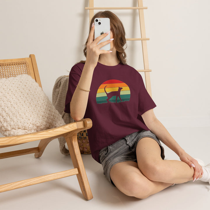 Sunset Cat Cotton Tee
