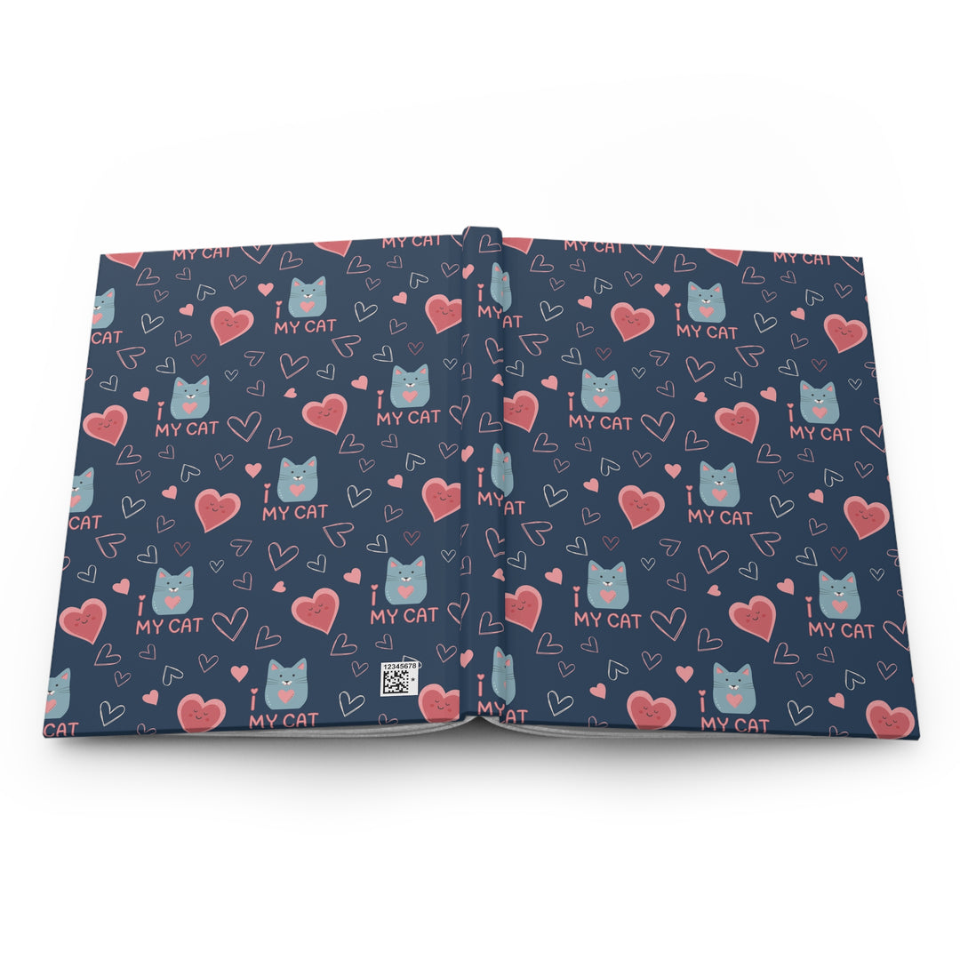 I Love My Cat Hardcover Journal