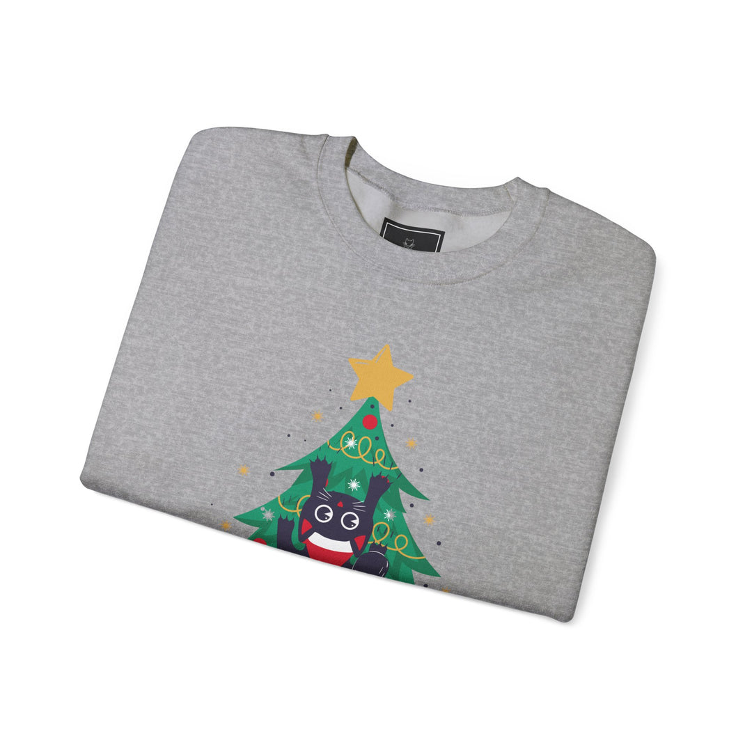 Tree Climbing Kitty Crewneck Sweatshirt