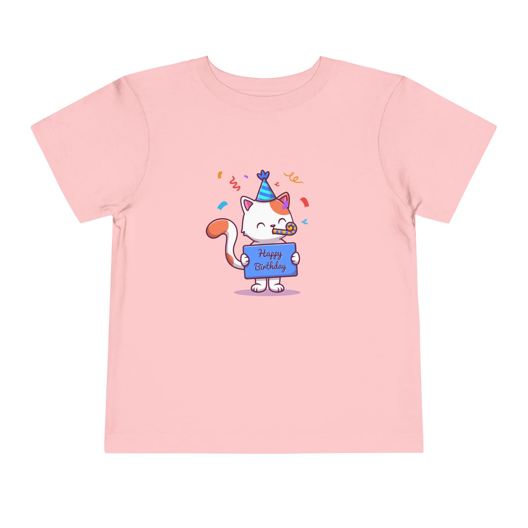 Birthday Celebration Cat Toddler Tee